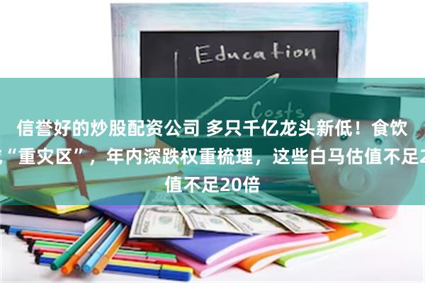 信誉好的炒股配资公司 多只千亿龙头新低！食饮股成“重灾区”，年内深跌权重梳理，这些白马估值不足20倍