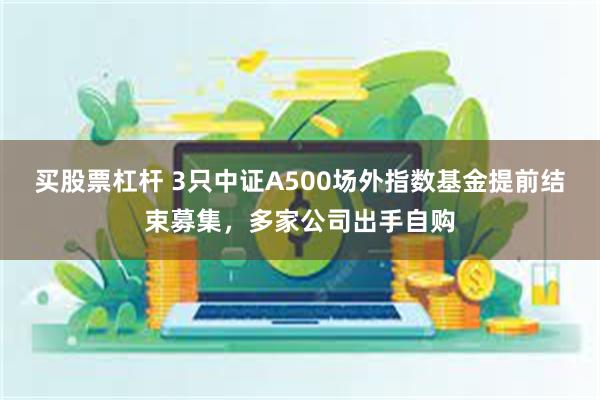 买股票杠杆 3只中证A500场外指数基金提前结束募集，多家公司出手自购